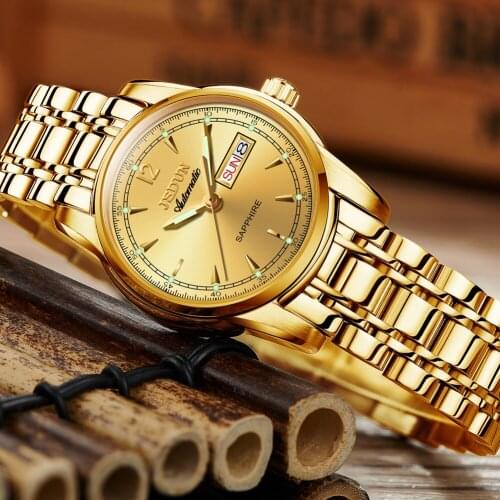 JSDUN 2021 Hot Sale Sports Fashion Ladies Mechanical Watch Automatic Watch Simple Calendar Mechanical Watch Montre femme 8750