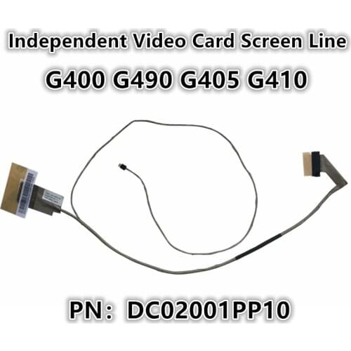 New Laptop LCD LED LVDS Video Screen Display Flex wire Cable For Lenovo G400 G490 G405 G410 P/N:DC02001PP10 DC02001PQ00