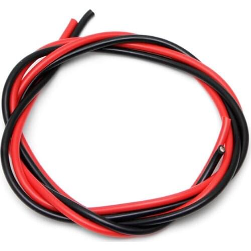 24AWG Gauge Silicone Flexible Wire Stranded V# Copper Cables 5m For RC Black Red Y4UD