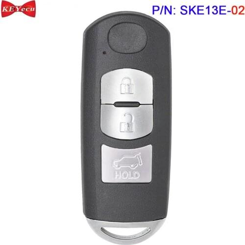 KEYECU for Mazda CX-5 CX-9 2017 2018 2019 Keyless Smart Remote Key Fob SKE13E-02 433MHz PCF7953P Chip