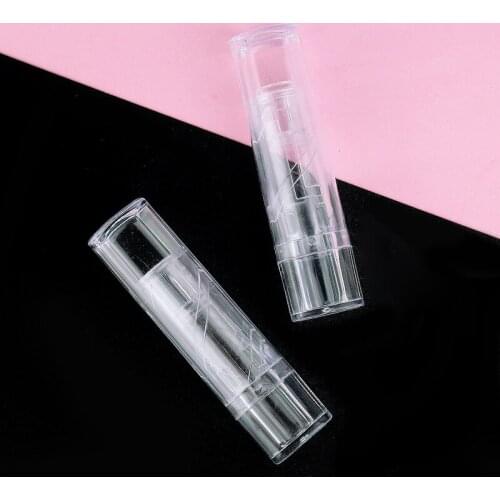 Korean Square Empty Plastic Clear Lipstick Tube Makeup Lip Plumper Cosmetic Containers 20pcs/lot