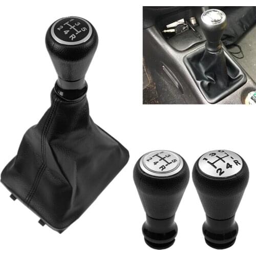 For Peugeot 206 406 Gear Shift Knob Lever Shifter Pen Leather Gaiter Boot Collar Case Dustproof Cover Car Styling Accessories