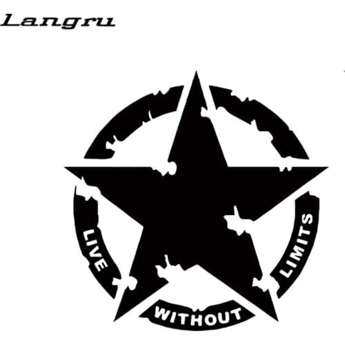 Langru Military Army Star Live Without Limits Car Decal Vinyl Sticker Cool Graphics Vinyl Decor Decals Jdm