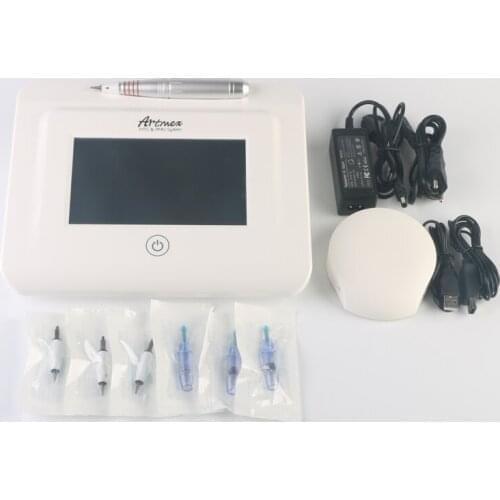 Permanent Makeup Machine Artmex V11 Touch Screen Pro Digital Tattoo Machine Set Eyevbrow Lip Rotary Pen PMU MTS System Derma Pen