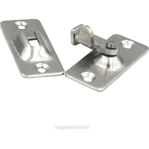 Mini Stainless Steel 90 Degree Right Angle Buckle Hook Lock Bolt for Sliding Door Latch Bar Window Home Furniture Hardwa D11 20