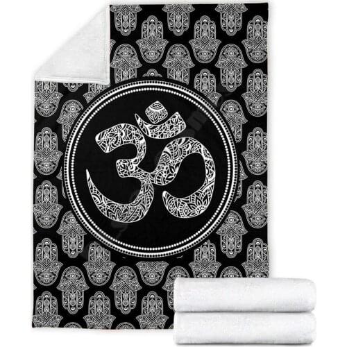 Hamsa Soft and Warm Blanket printed fleece blanket Beds Hiking Picnic Thick Quilt Fashionable Bedspread Sherpa Throw Blanket 01