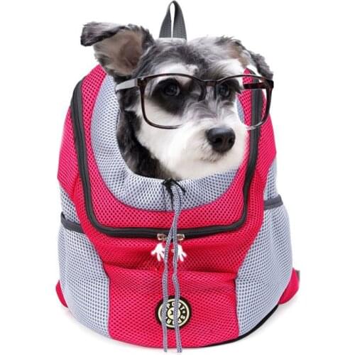 New Dog Bag, Pet Carrier, Cat Outing and Travel Portable Backpack, Dog Breathable Front Pocket, Mesh Chest Bag, Pet Supplies
