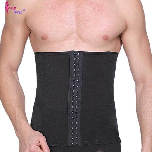 SEXYWG Men Sports Belt Body Shaper Waist Support Trainer Girdle Lingerie Fajas Tummy Belly Band Slimming Shapewear Brace Strap