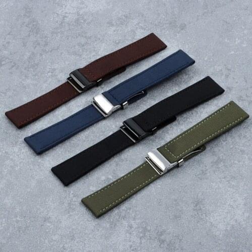 Luxury brand Genuine Leather nylon fabric Watch Band Watchband For Breitling strap for NAVITIMER WORLD Avenger belt 22mm tools