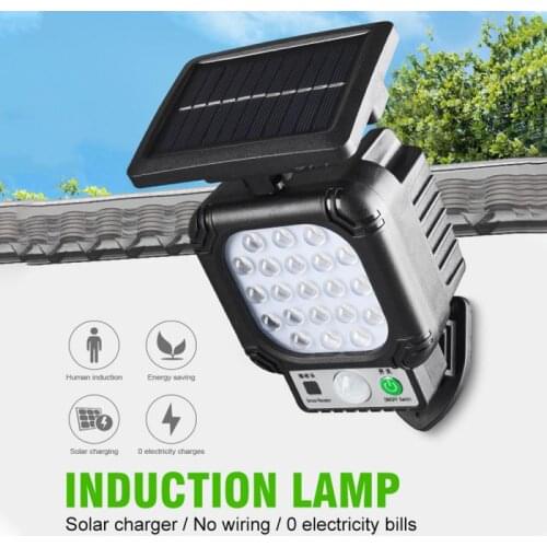 Solar Sensor Wall Light LED Waterproof Human Induction Street Lamp Lighting For Household Garden Countryard Decoration Lamps