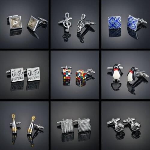 Light luxury shirt cufflink mens shirt cuff nail French animal button custom formal dress wedding bridegroom suit sleeve