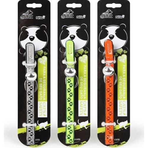 Glowing Ascesorios Para Gatos Cat Bell Cat Collar With Bell Chihuahua Pets Luminous Collar Fluorescence Paw Necklace Adjustable