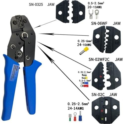 Only Jaws Crimping pliers jaw width 4mm pliers 190mm for Plier insulation tube terminal tools Jaws