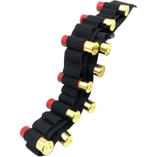 Thickening Prevent Slipping Elastic Buttstock 12 GA Case Pouch Holder Hunting Bags Holsters Gun Accessories Nylon