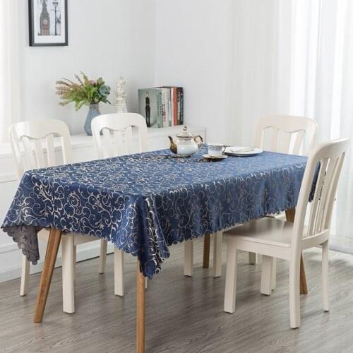 WedFavor Jacquard Tablecloths On The Table
