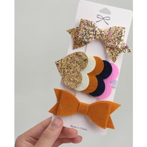 3/5Pcs Baby Hair Clips Heart Fruit Bows Kids Hairpins Flower Hair Clip Barrettes Headwear Hair Accessories заколки для девочек