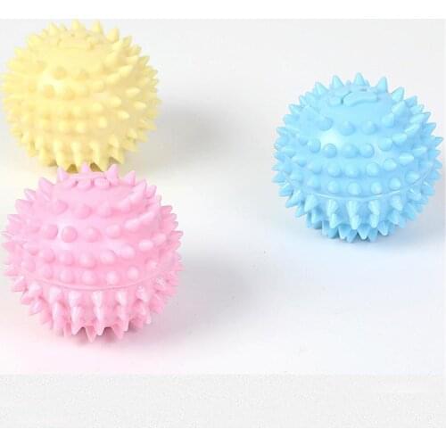 Small Dog Pets Chewing Toy Molar Cleaning Tooth TPR Bite-Resistant Hedgehog Ball Puppy Interactive Play Puzzle Toys Pet Supplies