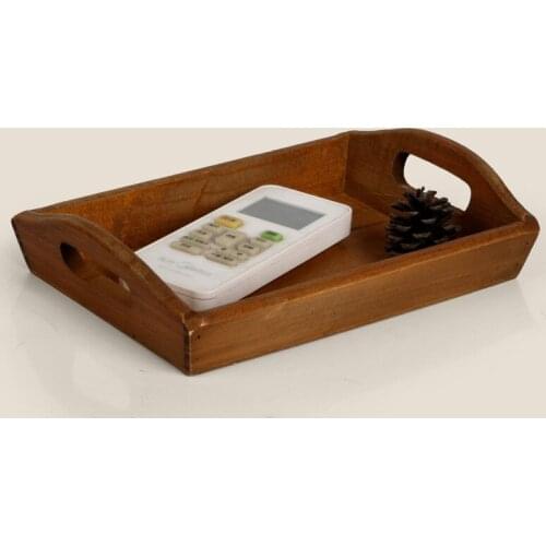 1PC Table Storage Box Wooden Storage Tray Tea Tray Coin Stationery Holder Household Items Decoration Home Decoration EJL 0911