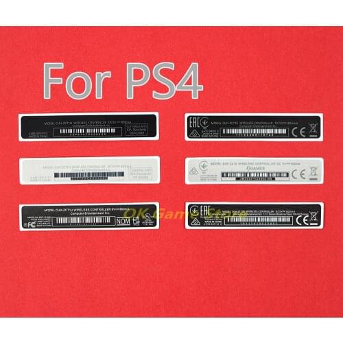 200pcs Housing Shell Slim Black Back Sticker Lable Seals for PS4 Controller A & B Version Seals-made in China