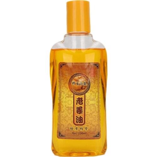230ml Ginger Massage Essential Oil Scraping Stress Relief Shower Body Care Oil