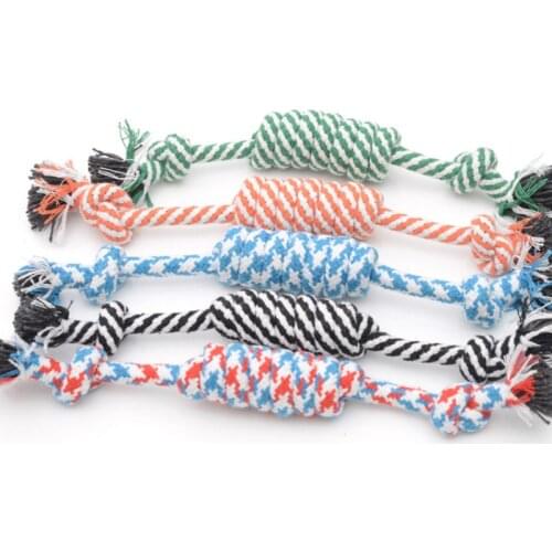 5pcs/lot Pet candy rope bite-resistant cotton pet chew funny cute toy