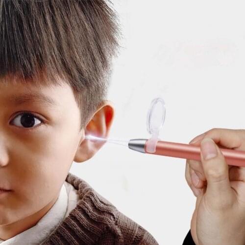 50% Hot Sale Ear Cleaning Remover Flashlight Elastic Head With Magnifier LED Light Baby Earwax Removing Earpick