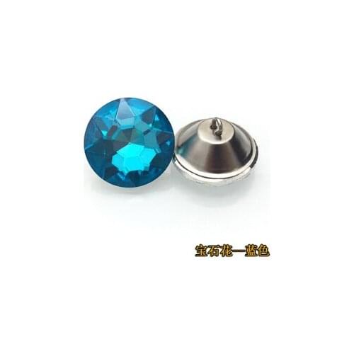 A21 20MM Soft bag crystal button sofa diamond button pull button fixed threading back button flower diamond decorative button