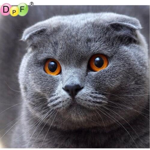 DIY Diamond Painting Stickers Decorative Painting Rhinestone Mosaic 5D Cross Stitch Diamond pattern Diamond embroidery Cat