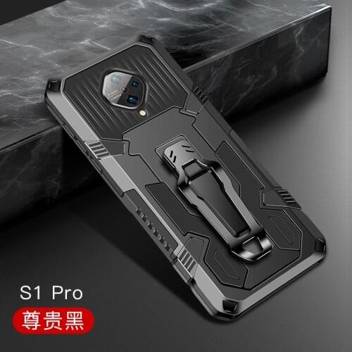 Armor Case For Vivo V17 Case Vivo V17 Russia Shockproof Belt Clip Holster Cover For Vivo S1 Pro Y9S 6.38" V1945A V1945T Coque
