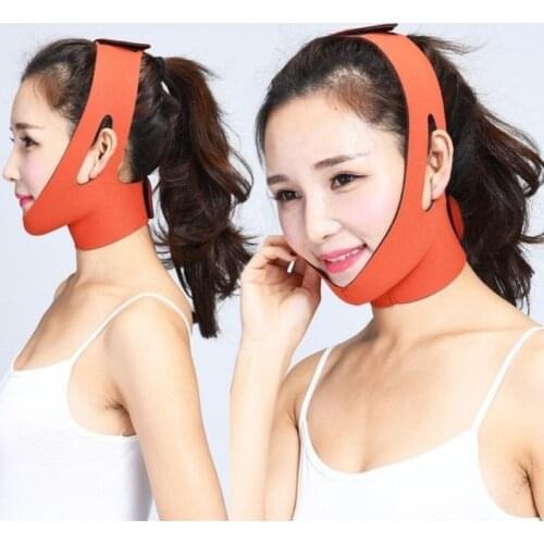 Free Shipping Face V Shape Thin Face Lift Massager Face Slimming Mask Belt Facial Anti Wrinkle Reduce Double Chin Bandage Shaper