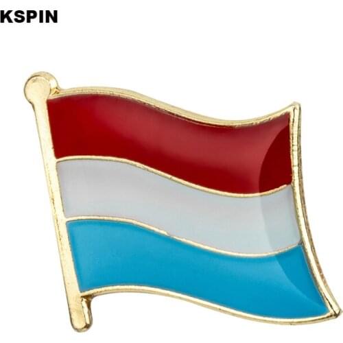 Luxembourg flag pin lapel pin badge 10pcs a lot Brooch Icons KS-0107