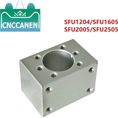 CNC Parts Ballscrew Nut Housing Mount Bracket Fits for SFU1204/SFU1605/SFU2005/SFU2505 Ball Screws