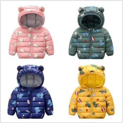 Childrens clothes, summer, fall, cartoon children down children cotton-padded jacket, cotton-padded clothes short coat