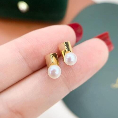 DIY Mounts 925 Sterling Silver Earrings Findings Settings Base Mountings Parts for Coral Pearls Agate Crystal Stones Jade