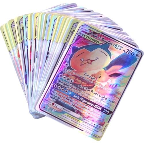 300 PCS French Version V Vmax Cards Pokemon Card Featuring GX Tag Team Ex Mega Shiny Cards