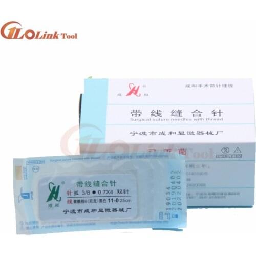 Round Suture needle surgery tool microsurgery nylon monofilament wire round harmless needle surgical instrument 10pc/set