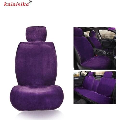 Kalaisike plush universal car seat covers for Lincoln all models MKZ MKC MKS MKX car styling auto accessories