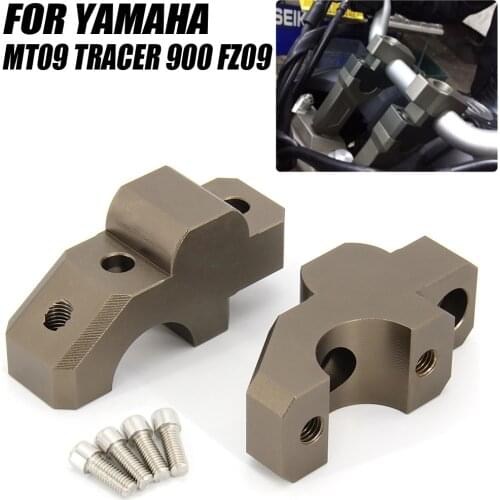 FOR YAMAHA MT09 Tracer 900 FZ09 Motorcycle Handle Bar Riser Clamp Extend Handlebar Adapter Mount