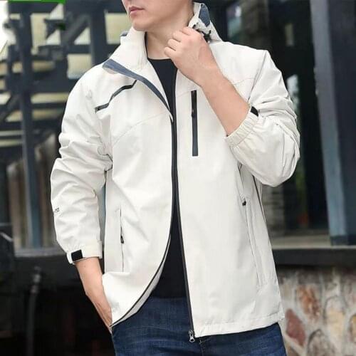 Windbreaker Coat Hooded Military Tactical Jacket Windproof Outerwear Coats Pilot Breathable Men Bomber Jackets for Climbing Coat