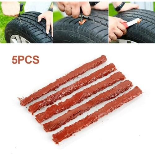 25pcs Tubeless Tire Repair Scooter Bike Automobile Motorcycle Rubber Strips Tire Repair Sealer Tire Reparing Strip Repare Tools