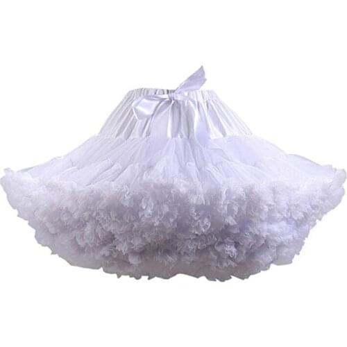 New Arrival Petticoats Wedding Bridal Crinoline Lady Girls Underskirt for Party White Blue Black Ballet Dance Skirt Tutu