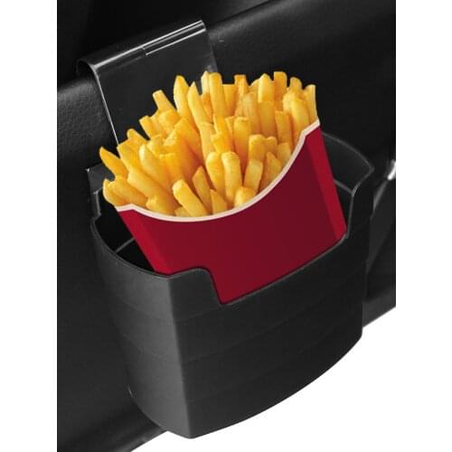Hot Car Cup Holder Multi-function Durable Auto French Fries Storage Box with Back Adhesive Car Storage Bucket Dropshipping