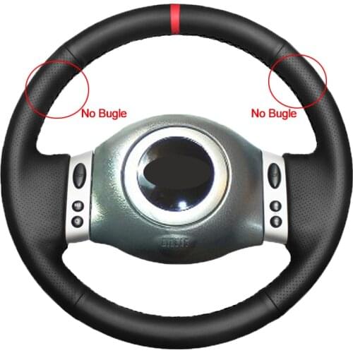 Hand Sewing Car Steering Wheel Cover Volant Without Bulges For Mini Coupe R50 R53 R52 R60 2001-2005 2006 Convertible 2004-2008