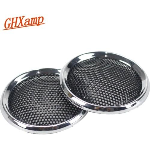 Ghxamp 1 inch 2 inch Speaker Grill Mesh 36MM 50MM Mini Round Speaker Net LoudSpeaker Decorative Ring Cover 1 Pairs