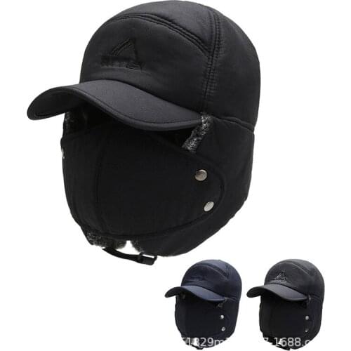 Wool Cotton Denim Baseball Cap Men Hunting Dad Hats Sports Earflap Unisex