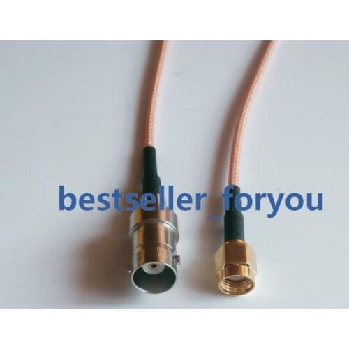 Connector BNC Female To RP-SMA Male Plug RF RG316 Cable Jumper Pigtail 12inch Straight