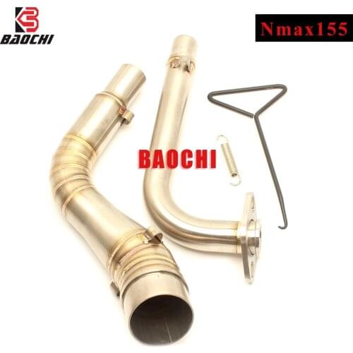 Motorcycle Exhaust Connect Link Pipe Adapter Mid Tube Exhaust Escape for Yamaha Nmax 155 Modified Nmax155 Nmax125 2015 2016 2017