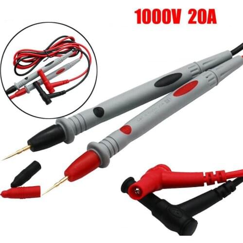 Universal Probe 1000V 20A Test Pin For Digital Multimeter Needle Tip Meter Multi Tester Lead Wire Pen Cable