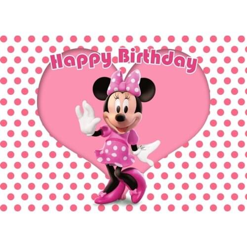 Mickey Mouse Minnie Children Birthday Background Cloth Party Decoration Supplies Photo Poster Wall Decoration Painting Gift