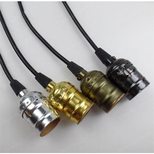 Retro Vintage Pedant LIght Metal Aluminum E27 Lamp Holder Ameircan Loft Industrial for Incandescent Bulbs/LED Bulb 110-240V H-05